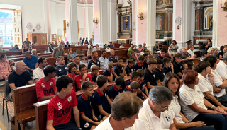 Festa Madonna della Marina, i giovani della Samb e il presidente Massi in Cattedrale